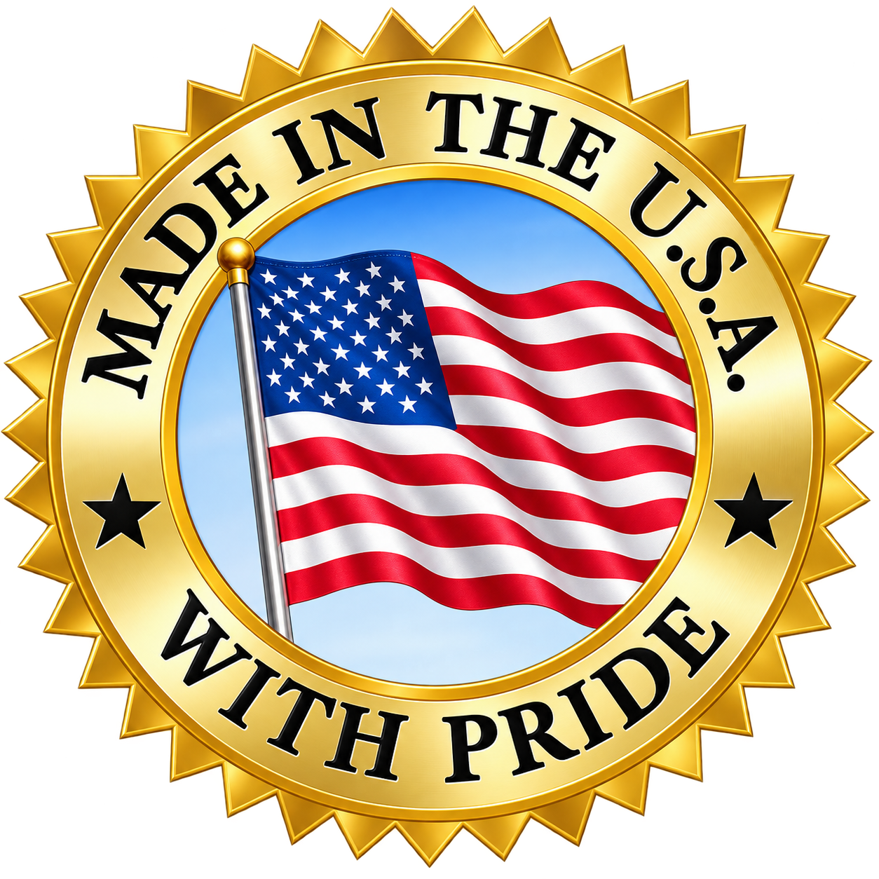 Made in the U.S.A. with pride